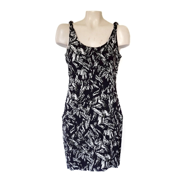 Ann Taylor Tank Midi Dress Petite Party Vacation Cruise Wrap 90s Y2K Summer - Picture 1 of 6